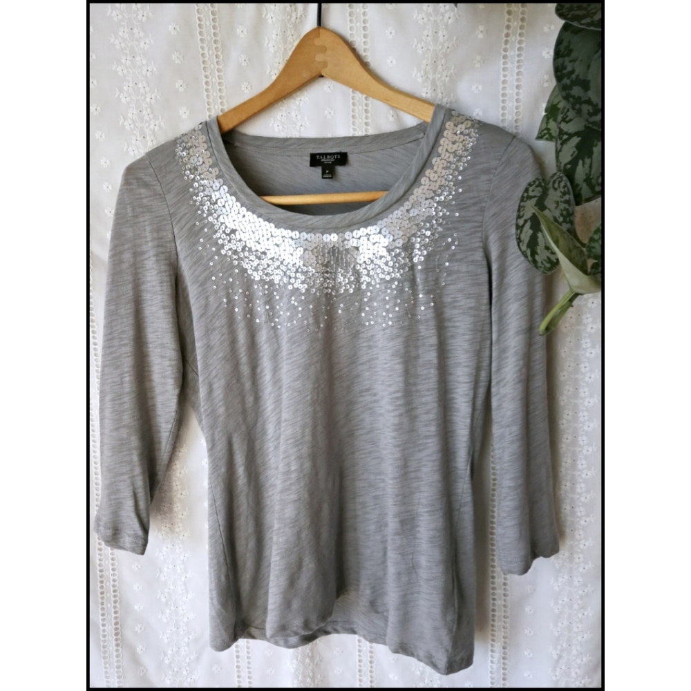 Talbots Sequin Tee SP